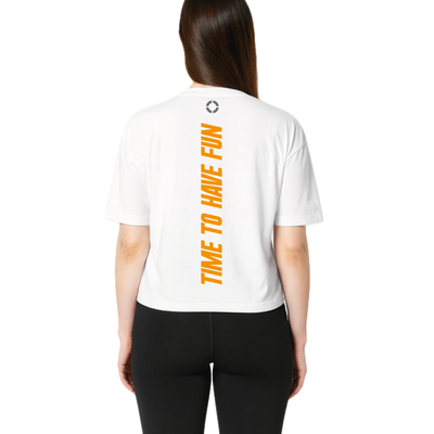 Camiseta Crop Top Blanco | Mujer